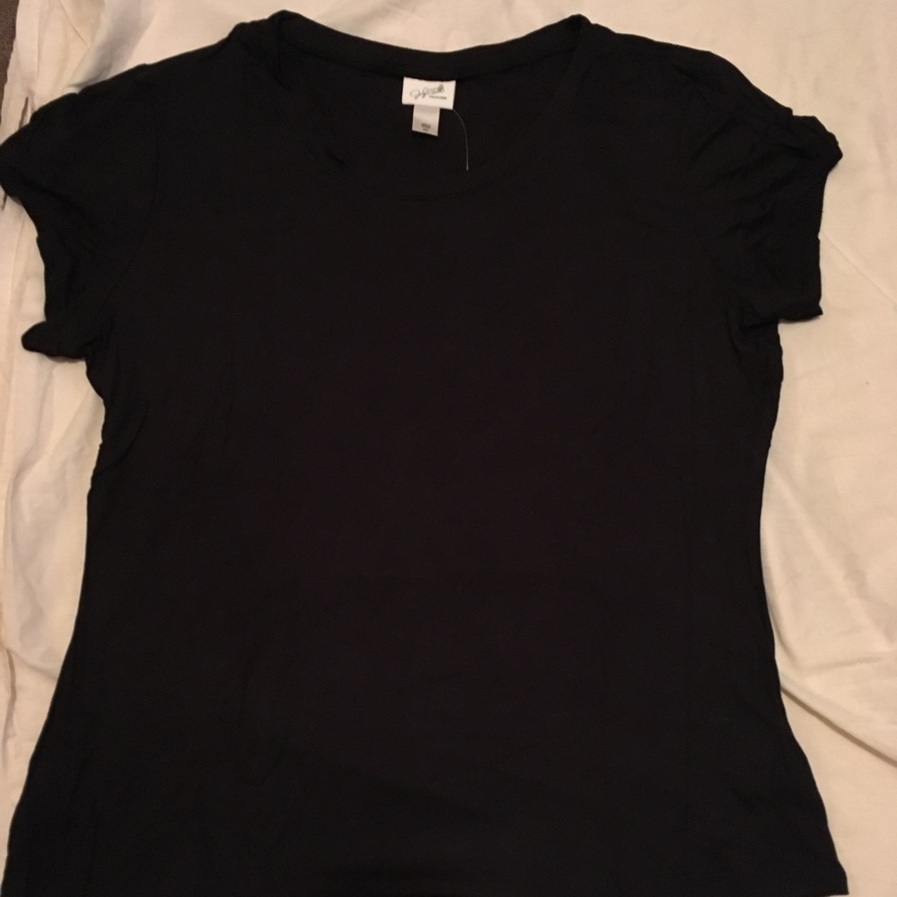 Black t-shirt type top, size XL